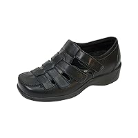Audrey Women's Wide Width Adjustable Leather Comfort Shoes