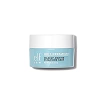 e.l.f. SKIN Mini Holy Hydration! Makeup Melting Cleansing Balm, Face Cleanser & Makeup Remover, Infused with Hyaluronic Acid to Hydrate Skin, 0.45 Oz
