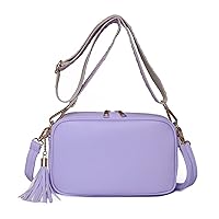 Slim Crossbody Bag with 2 Removable Shoulder Straps for Women Ladies Small Satchel Handbag Fashion Chic PU Leather
