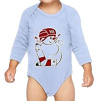 Hockey Snowman Baby Long Sleeve bodysuit - Great Gifts - Items for Hockey Lovers