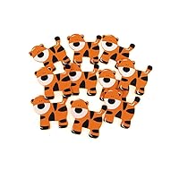 Small Tiger Animal Wooden Baby Favors, 1-1/2-Inch (10-Piece)