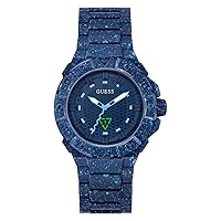 Guess Navy Blue Rainbow Analog Watch, rainbow