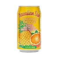 Hawaiian Sun Pineapple Orange | Pack of 12 | 11.5 Ounce Per Can | Tropical Drinks | Variety Packs | Tropical Citrus Juice | Summer Beverage | RcTechDistro Bundle Box