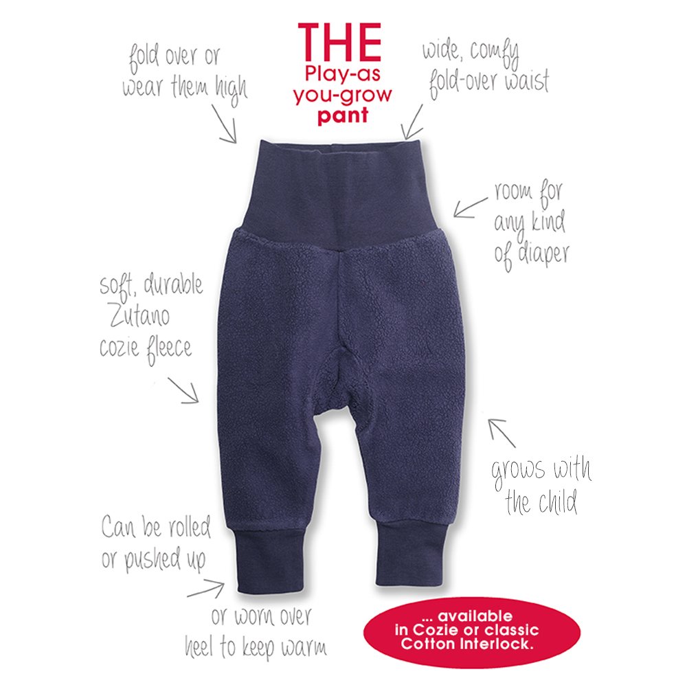 Zutano Unisex Baby Cozie Fleece Cuff Pants, Baby Sweatpants for Boys and Girls