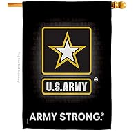 Breeze Decor U.S. Army Armed Forces Rangers United State American Military Veteran Retire Official Decoration Banner Small Garden Yard Gift Double-Sided, House Flag 28