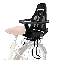 Rear Child Bike Seat, Adjustable Backrest Rear Bike Seat, Foldable and Rotatable Rear Mounted Child Bike Seat, New Comfortable Child Rear Seat, Suitable for Most Bicycle Rear Frames;
