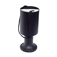 Round Charity Money Collection Box - Black