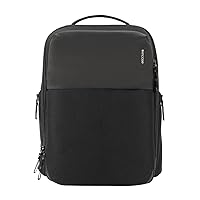 Incase A.R.C. Daypack, 19.5L - Travel Computer Backpack & 16 Inch Laptop Bag w/MacBook, iPad, RFID & Travel Pass Pockets - Sustainable & Water-Resistant Tech Backpack, Black (17.5in x 11.4in x 6.2in)