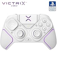 PDP Victrix Pro BFG Wireless Gaming Controller for Playstation 5 / PS5, PS4, PC, Modular Gamepad, Remappable Buttons, Customizable Triggers/Paddles/D-Pad, PC App White PDP Victrix Pro BFG Wireless Gaming Controller for Playstation 5 / PS5, PS4, PC, Modular Gamepad, Remappable Buttons, Customizable Triggers/Paddles/D-Pad, PC App White