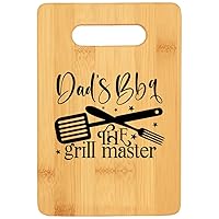 Dad'S BBQ The Grillmaster Gifts For Father On Birthday, Father's Day Griller Cutting Board - Bamboo