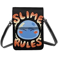 Anime That Time I Got Reincarnated As A Slime Small Cell Phone Purse Fashion Mini With Strap Adjustable Handba For Women Female