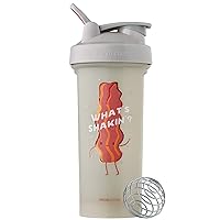 BlenderBottle Just for Fun Classic Shaker Bottle Perfect for Protein Shakes and Pre Workout, 28-Ounce, What's Shakin'