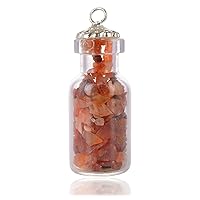 Excel Red Carnelian Stone Pendant for Man and Women (Bottle_RedCarnelian_Crystal)