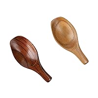 2 Pcs Mini Wooden Spoons 3.6