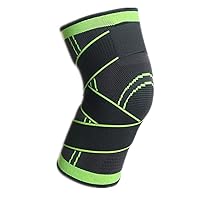 Knee Brace, Compression Knee Sleeve with Adjustable Strap for Pain Relief, Meniscus Tear, Arthritis, ACL, MCL, Quick Recovery - Knee Support for Running, Basketball, Crossfit
