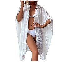 Women's Swimsuit Cover Up Beach Cardigan Holiday Sunscreen Bikini Cover Up Swimsuit Outer Cardigan Cover Up