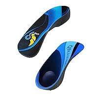QBK Orthotics Shoe Insoles High Arch Supports Shoe Insoles for Plantar Fasciitis, Flat Feet, Over-Pronation,Height Increase Insoles A1 A2 XL