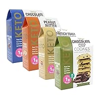Too Good Gourmet Sampler Set of Keto-Friendly Chocolate Chip Cookie (Assorted, 4 Pack)