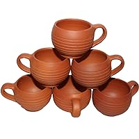 Handmade Earthenware/Clay Tea cup set of 6