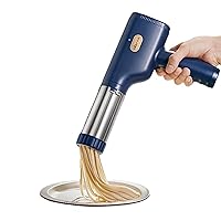 Handheld Pasta Noodle Maker Rechargeable Wireless Spaghetti Press 30s Fast Dough Cutter with 3 Molds Kitchen Tools