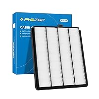 PHILTOP Cabin Air Filter, Replacement for CF8813A, CP813, MDX V6 3.5L(2001-2006), Pilot V6 3.5L(2003-2008), Odyssey V6 3.5L(1999-2004), Premium Cabin Filter with Activated Carbon, Pack of 1