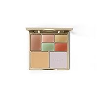 Color Correcting Palette, Correct And Perfect All In One, Cream & Powder Face Makeup for Dark Circles, Redness, 0.45 Oz.