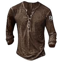 DuDubaby Mens V Neck T Shirts Graphic and Embroidered Fashion Shirt Summer Long Sleeve Printed Tops