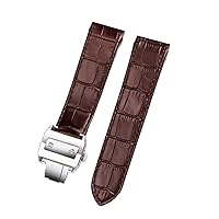 Genuine Leather watch strap For cartier Santos 100 leather 20mm 23mm Watchband