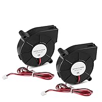 AiTrip 2Pcs 12V DC Brushless Blower Cooling Fan 50x50x15mm Fans for 3D Printer Humidifier Aromatherapy and Other Small Appliances Series Repair Replacement