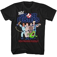 The Real Ghostbusters T-Shirt Who You Gonna Call Black Tee