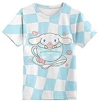Kids Shirt Cartoon Short Sleeve T-Shirt Top Tee Novelty Clothing Party Characters for Girls Boys