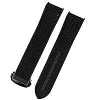 Nylon Rubber Watchband For Omega Men Deployant Clasp Strap Watch Accessorie Silicone Watch Bracelet Chain
