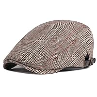 [FonVan] Hunting Hat, Men's, Hunting Hat, Newsacket, Women's, Winter Hat, Outdoor, Retro, Checkered Pattern, British Style, Breathable, Cold Resistant, Respect for the Aged Day, Gift, Casual, Stylish, Fashion, Autumn, Winter