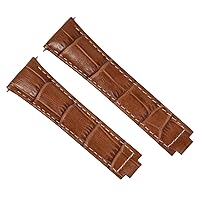 Ewatchparts LEATHER WATCHBAND STRAP FOR ROLEX DAYTONA 16518 16519 116520 116523 LONG BROWN WS