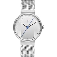 Jacob Jensen Men's Analogue Quartz Watch 32018752, silver, Bracelet
