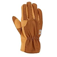 Carhartt Men's Duck Synthentic Leather Open Cuff Glove