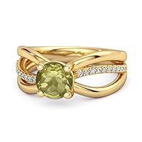 Multi Choice Your Gemstone Stackable 3 Band 925 Sterling Silver 0.25 Ctw Yellow Gold Plated Women Ring