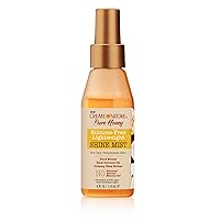 Creme of Nature Pure Honey Silicone-Free Lightweight Shine Mist for Dry, Dehydrated Hair, 4 Fl Oz (Pack of 1)