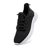 Tennis Shoes for Men Running Gym Sneakers Black&White 7.5