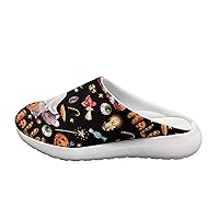 Halloween Garden Clogs for Women,Slip-on Shoes Flats Comfortable Slippers Walking Shoes US 5.5-13.5