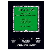 Arches Cold Press Watercolor Pad, 9