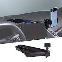 Center Console Multi-Mount Phone Holder Storage Box Compatible with Chevrolet Corvette C8 2020-2024, Navigation Screen Rear Storage Tray Organizer, Clamping Arms Holder - Style A1
