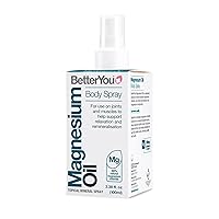 BetterYou Magnesium Oil Body Spray - Pure Magnesium Chloride Muscle and Joint Spray - Relaxing Topical Magnesium Source - for All Ages - 3.38 oz
