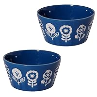 Minorutouki PLANTAREE lightweight bowl S Flower Ring Blue set of 2 φ4.28×H2.08in 4.34oz Made in Japan