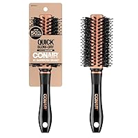Conair Blow Dryer Brush - Hair Dryer Brush - Round Brush for Blow Out - Quick Blow Dry Copper Collection Round