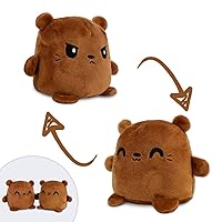 TeeTurtle - Plushmates - Magnetic Reversible Plushies that hold hands when happy - Otter - Huggable and Soft Sensory Fidget Toy Stuffed Animals That Show Your Mood - Gift for Kids and Adults!
