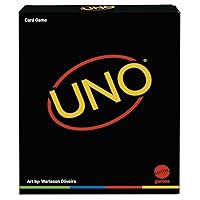 Mattel Games ​​UNO Minimalista Card Game for Adults & Teens Unique Collectible Gift Featuring Designer Graphics by Warleson Oliviera