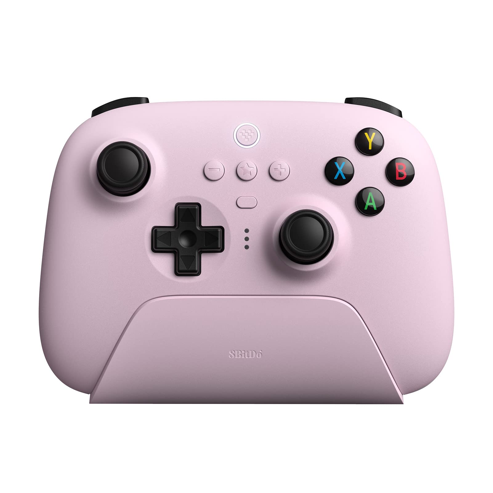 8Bitdo Ultimate 2.4g Wireless Controller With Charging Dock, 2.4g Controller for PC, Android, Steam Deck & iPhone, iPad, macOS and Apple TV (Pastel Pink)