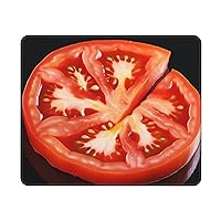 Mouse Pad with Anti-Slip Rubber Base Computer Mouse Mat Tomato Slice Mousepad Washable Mouse Pads for Computers Office Desk Mat Desktop Protector mat for Lapto Office Home
