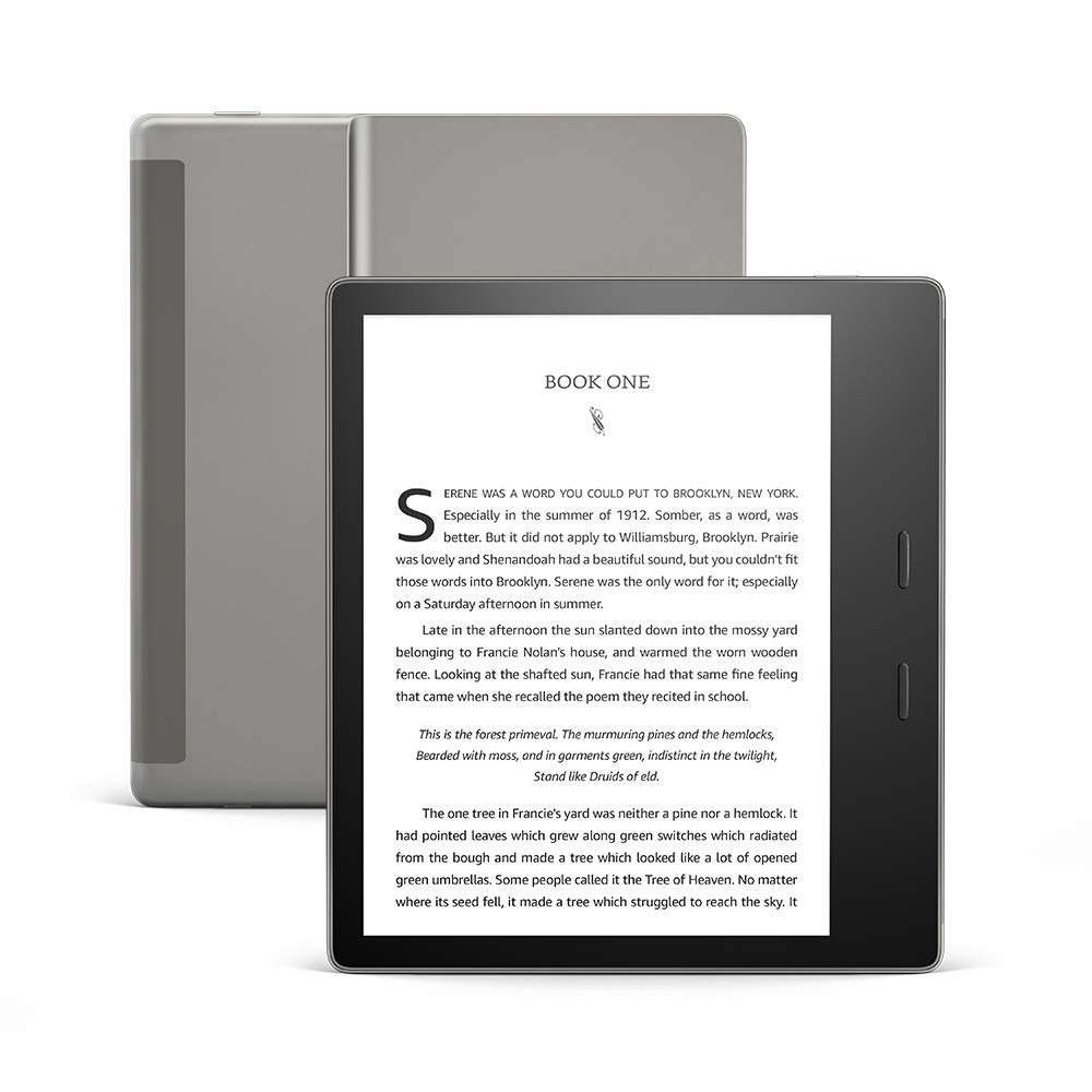 International Version – Vodafone – Kindle Oasis - Now with adjustable warm light - 32 GB, Graphite - Free 4G LTE + Wi-Fi